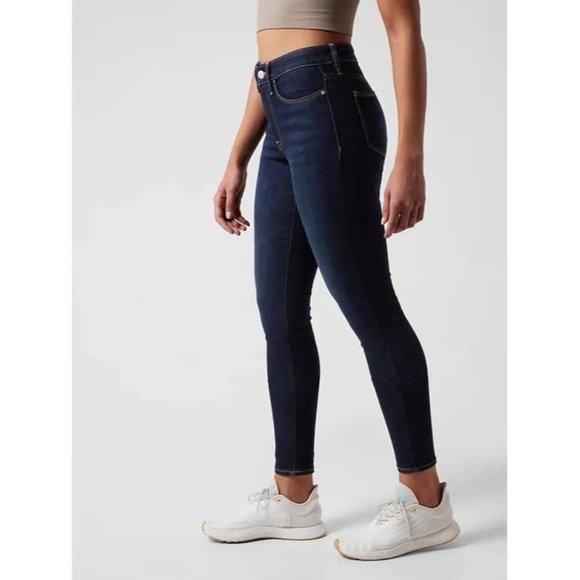Athleta Jeans Athleta Dark Denim Sculpting Skinny Jeans 8 Tall